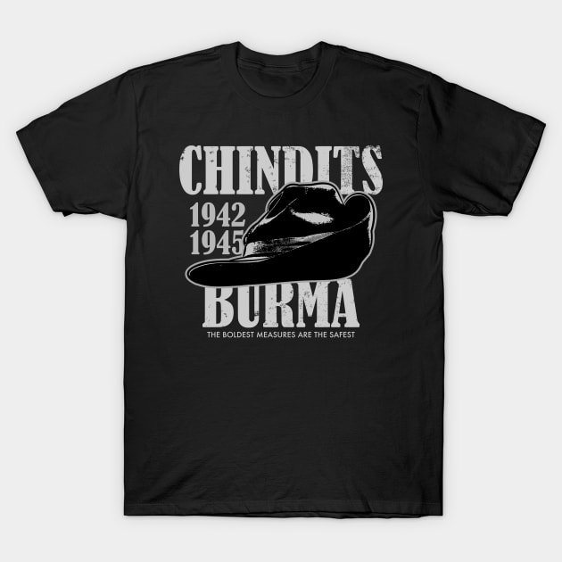 Chindits Burma (distressed) T-Shirt by TCP